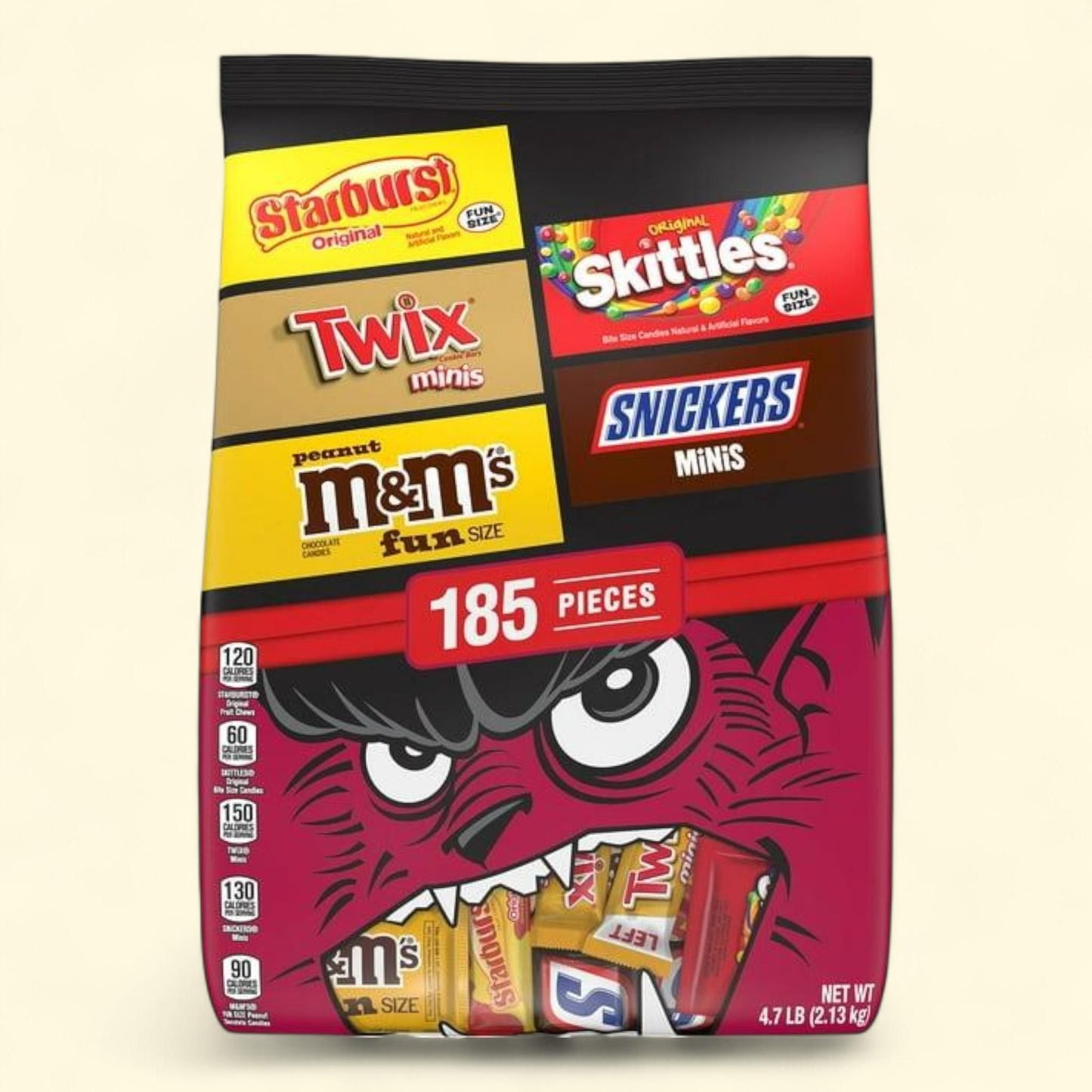 Mars Halloween Variety Pack Candy, Mini & Fun Size, 185 pcs — authentic US product shipped worldwide by Treatspree