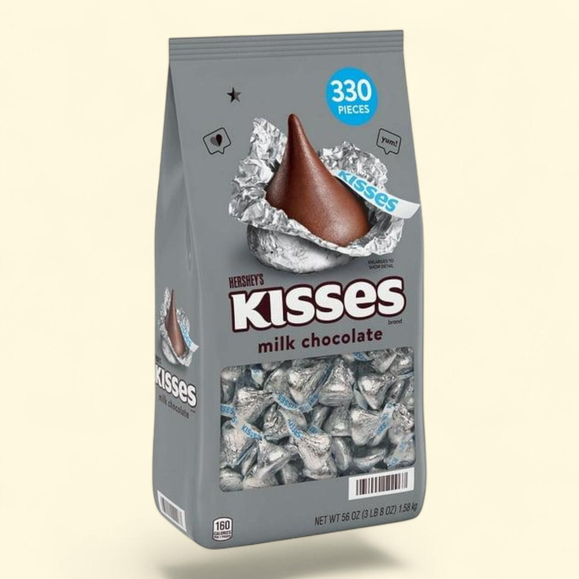 Hershey's Kisses Milk Chocolate Candy, 330 pcs.