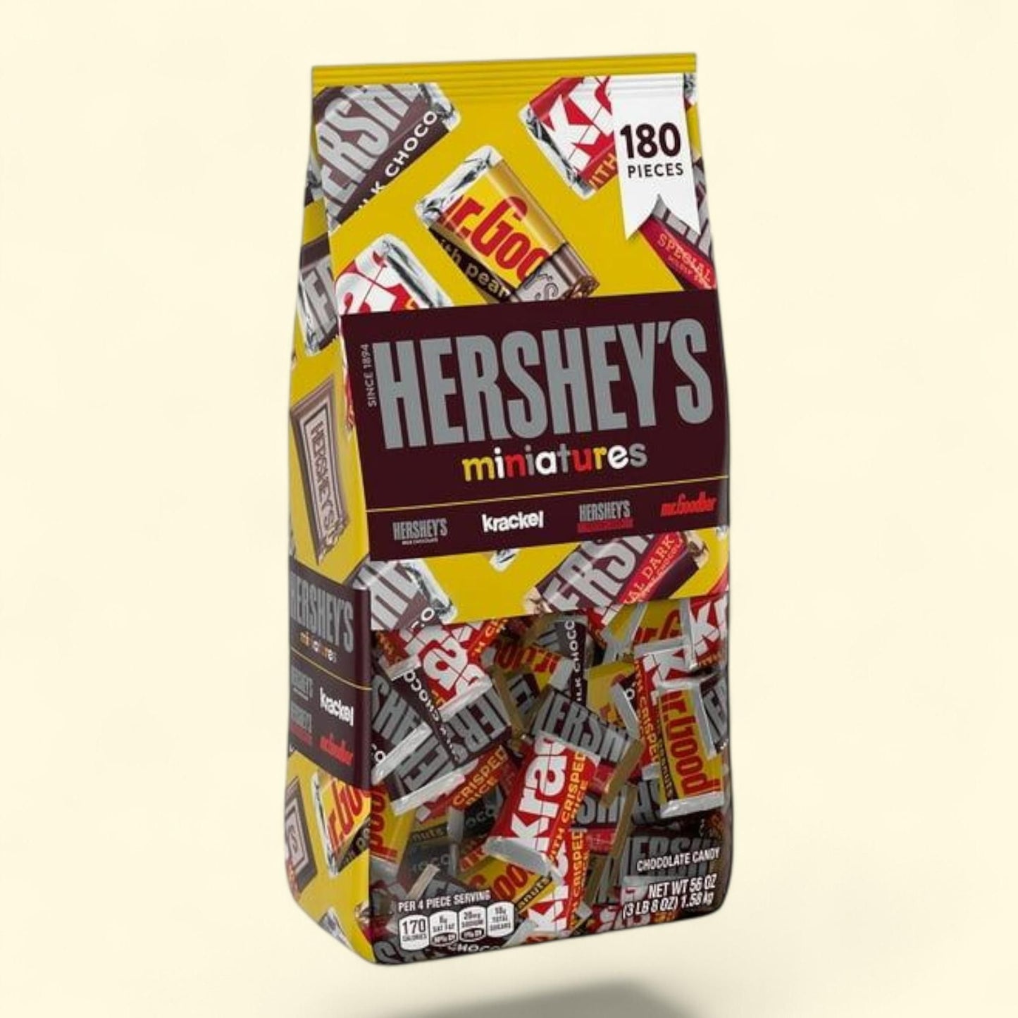 HERSHEY'S Miniatures Variety Pack Chocolate Candy, 180 pcs.