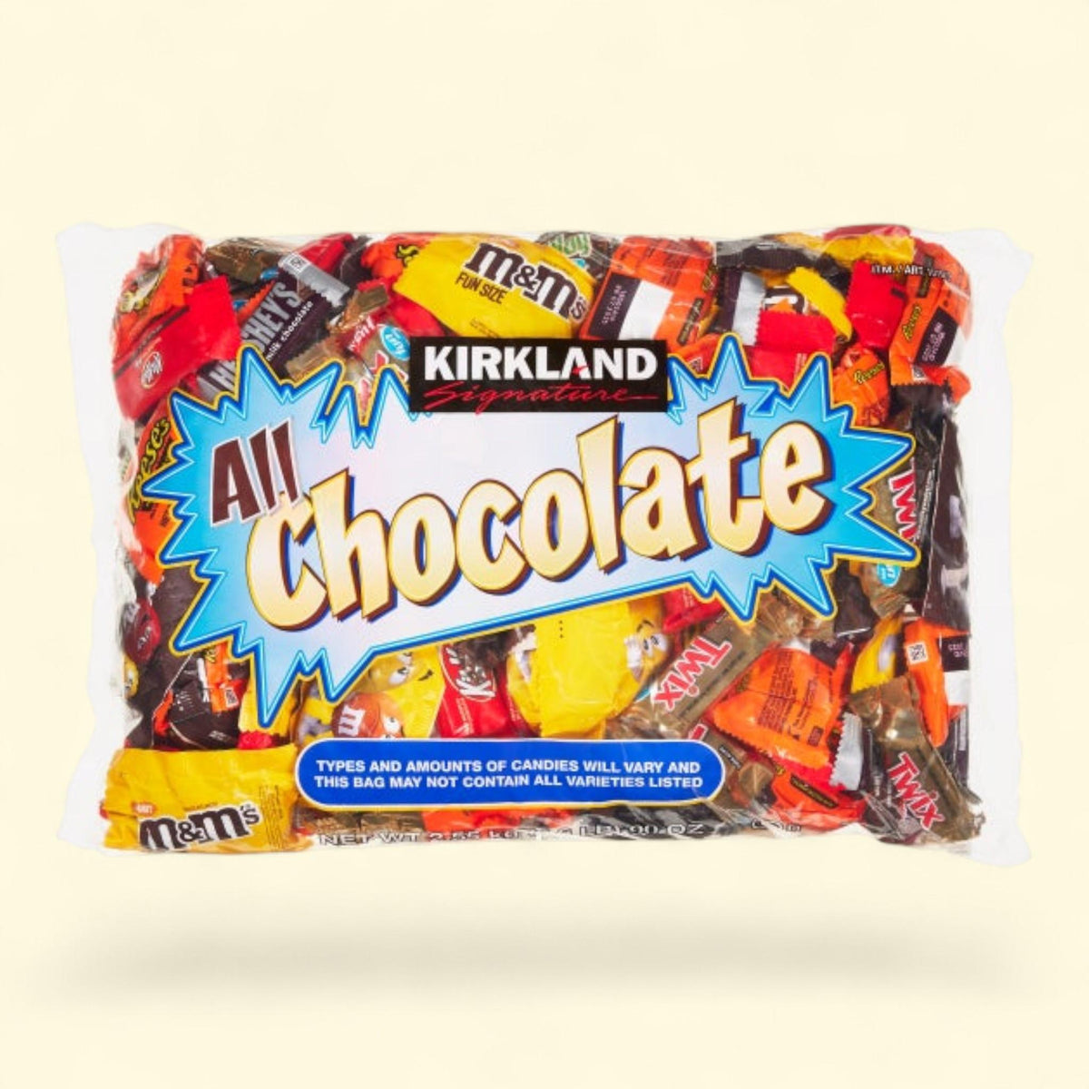Kirkland Signature All Chocolate Bag, 90 oz — authentic US product shipped worldwide by Treatspree