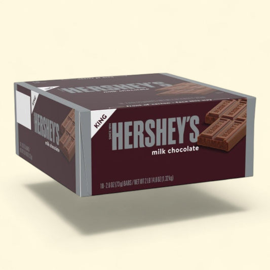Hershey's Milk Chocolate Bars, King Size, 2.6 oz, 18-count