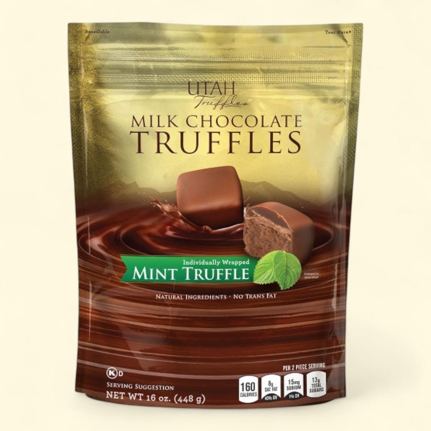 Utah Truffle Milk Chocolate Mint Truffles, 16oz 2-pack — authentic US product shipped worldwide by Treatspree
