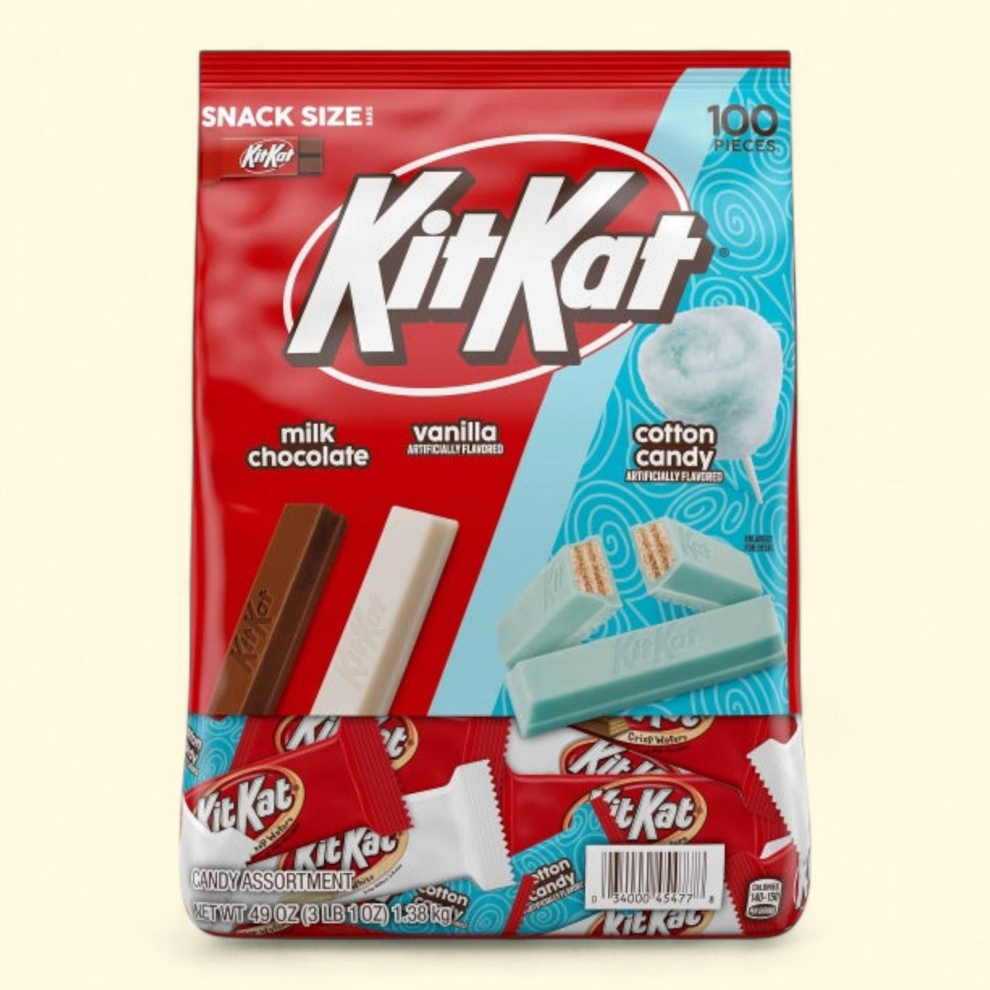 Kit Kat Snack Size, Variety Pack, 100-count — authentic US product shipped worldwide by Treatspree