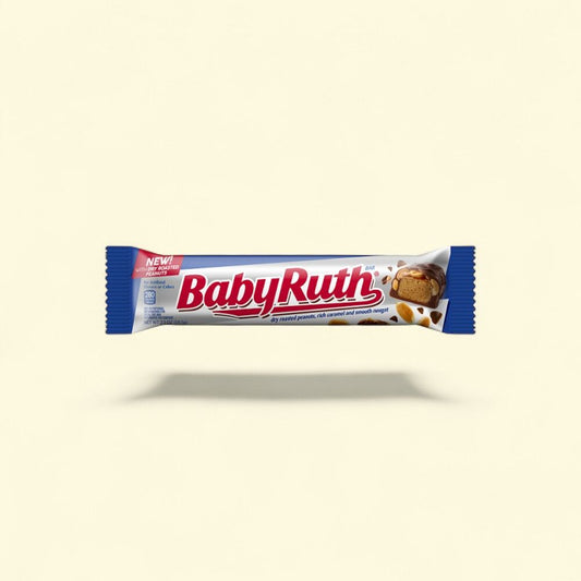 Baby Ruth Regular Full Size Candy Bars - 24 Count Box — authentic US product shipped worldwide by Treatspree