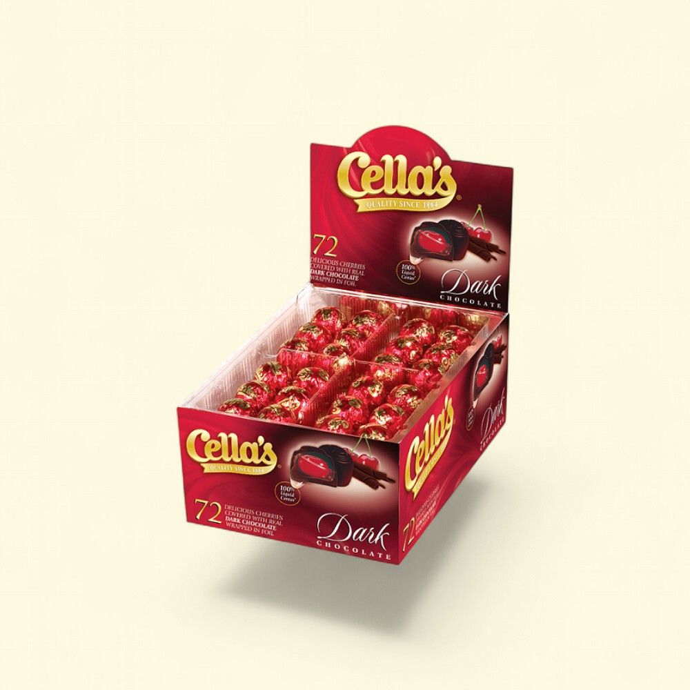 Cella's Dark Chocolate Covered Cherries (72 Count) — authentic US product shipped worldwide by Treatspree