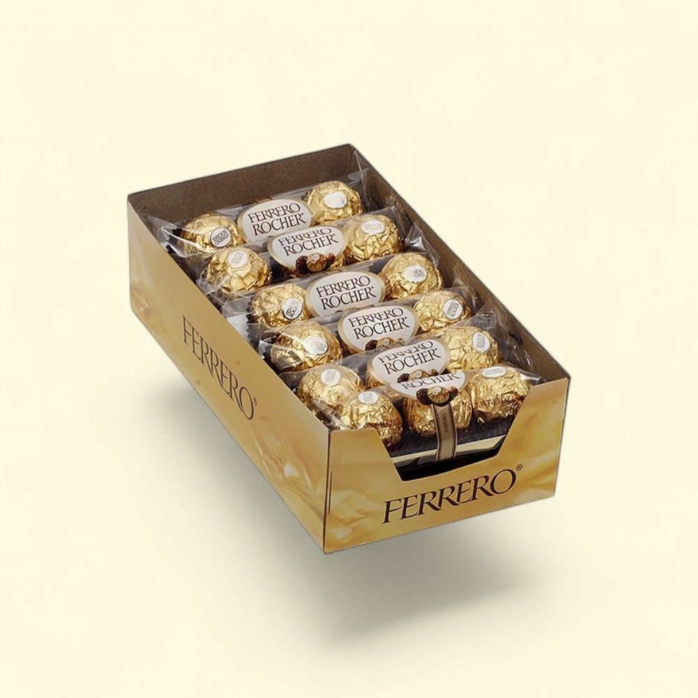 Ferrero Rocher Chocolates - 12 Count (3-Pack) — authentic US product shipped worldwide by Treatspree