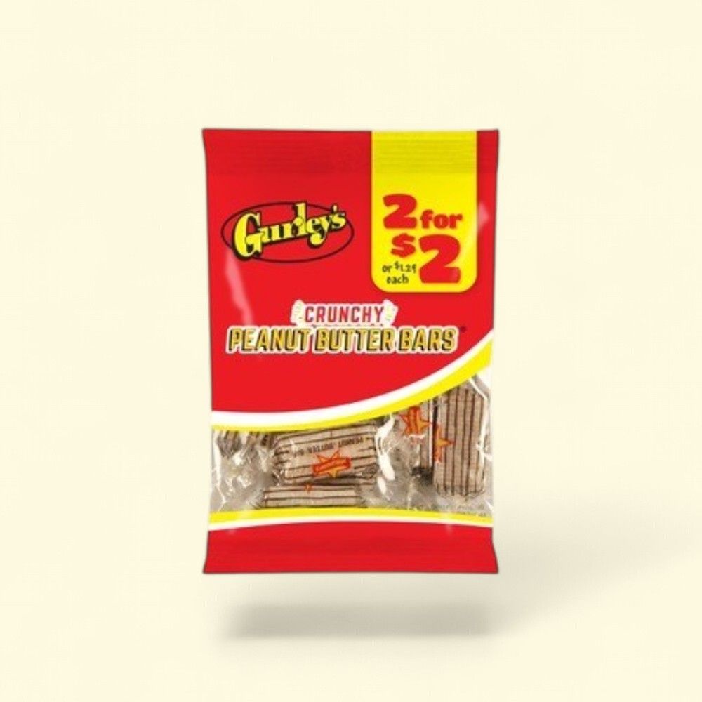 Gurley's Peanut Butter Candy Bars - 12 Count (1.75oz Each) — authentic US product shipped worldwide by Treatspree