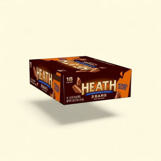 Heath Milk Chocolate English Toffee King Size Bar (18 Count) — authentic US product shipped worldwide by Treatspree