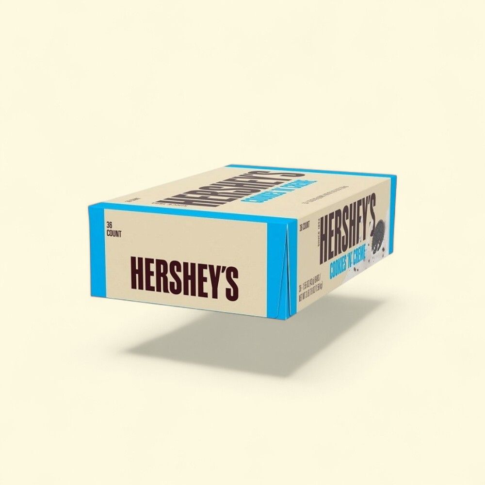 HERSHEY'S COOKIES 'N' CRÈME Bars - 36 Count Box — authentic US product shipped worldwide by Treatspree
