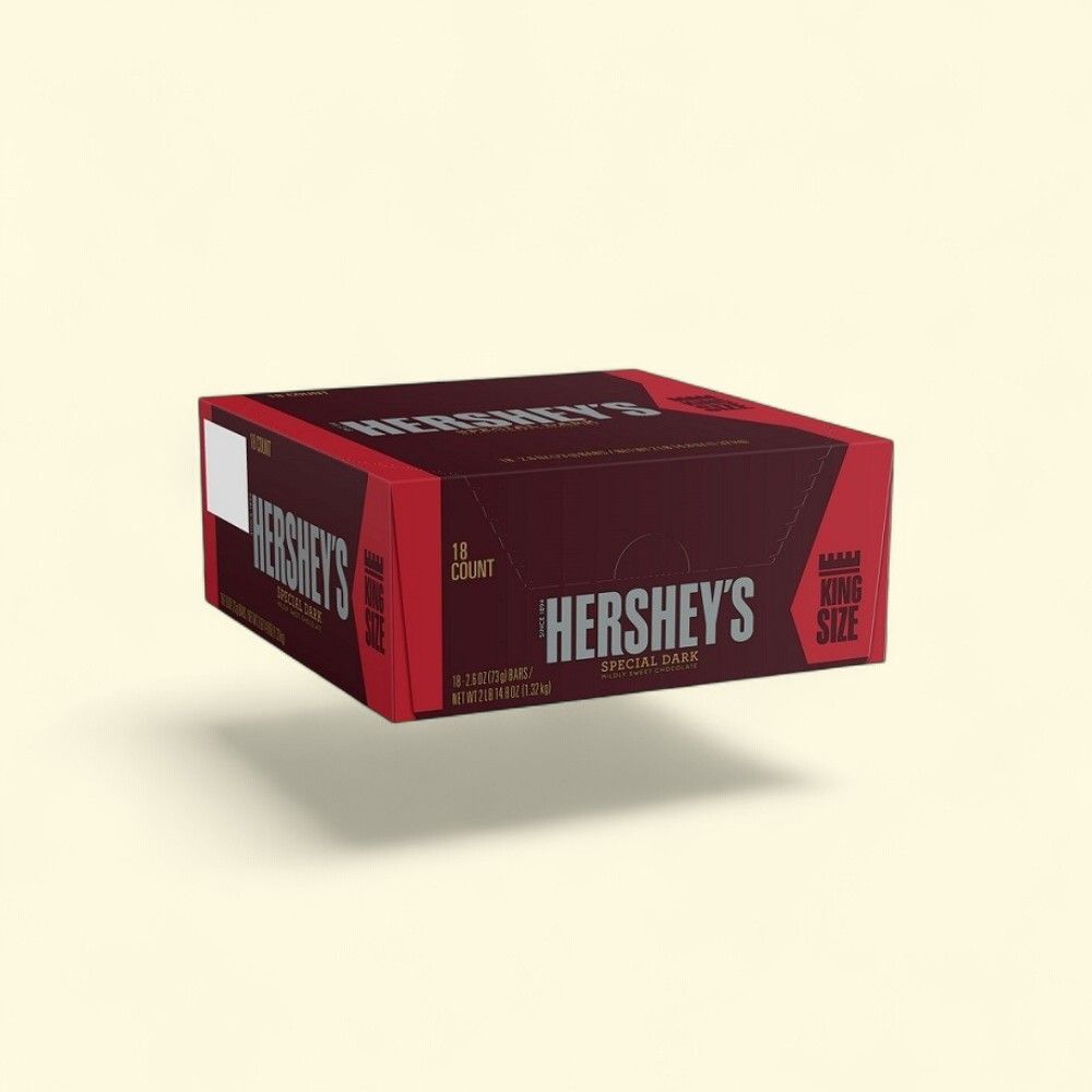Hershey's Special Dark Mildly Sweet Chocolate King Size Bar - 18 Count — authentic US product shipped worldwide by Treatspree
