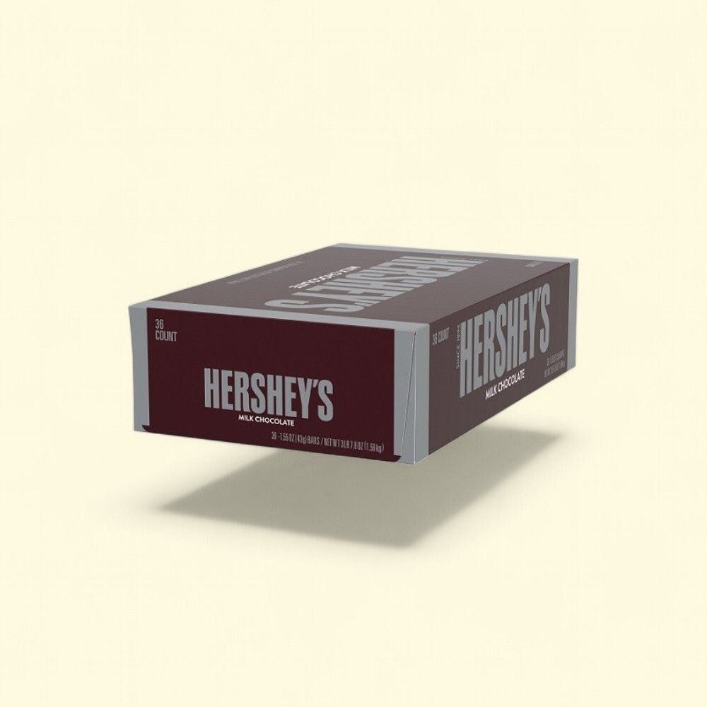 HERSHEY'S Milk Chocolate Full Size Bars (36 Count) — authentic US product shipped worldwide by Treatspree
