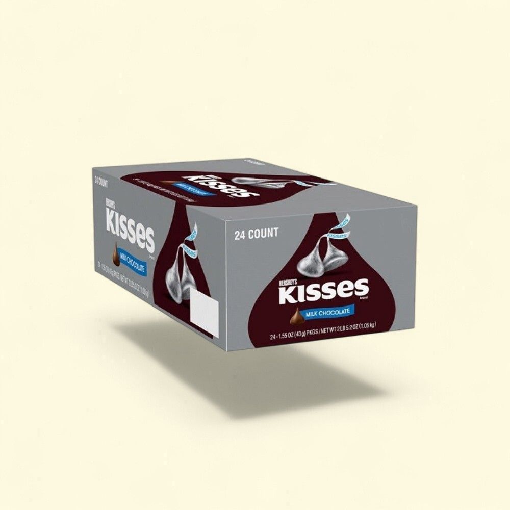 HERSHEY'S Kisses Milk Chocolate Candies, 24-Count Pack — authentic US product shipped worldwide by Treatspree