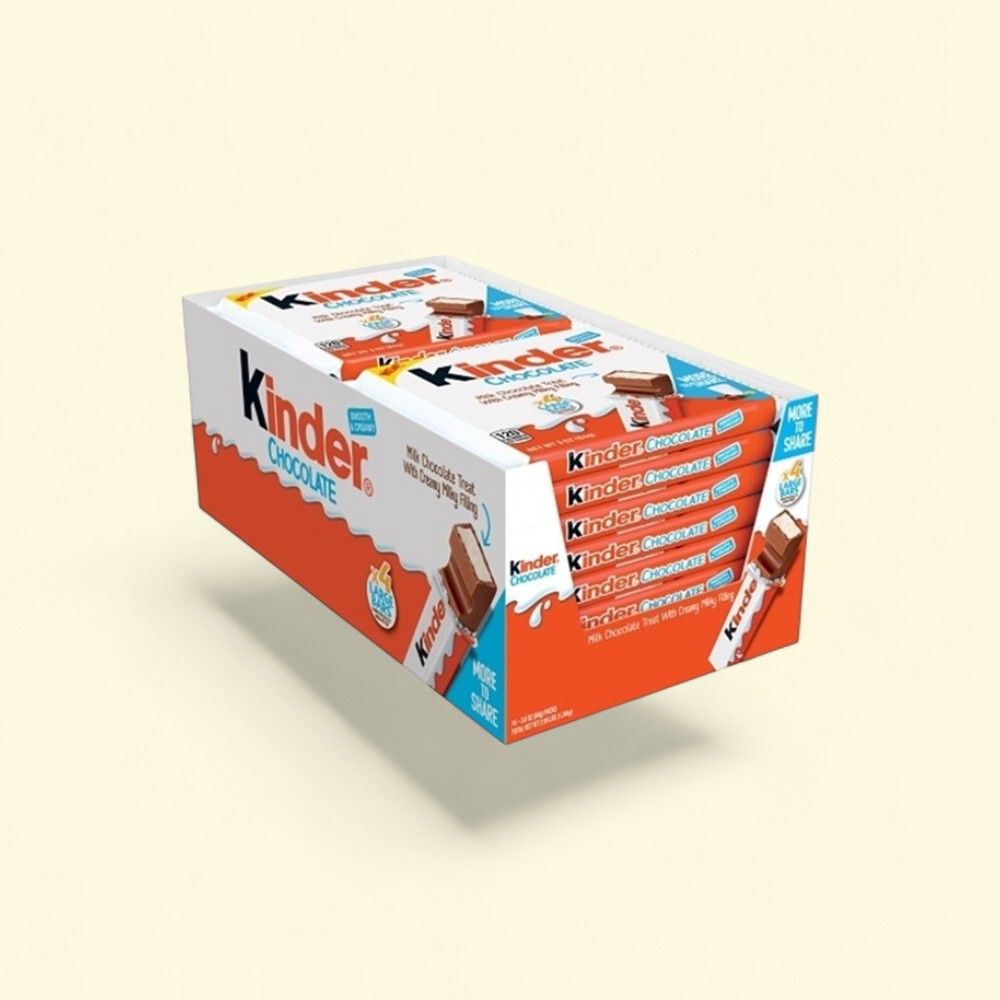 Kinder Milk Filled Chocolate Bar, 16 Count (3 oz) — authentic US product shipped worldwide by Treatspree
