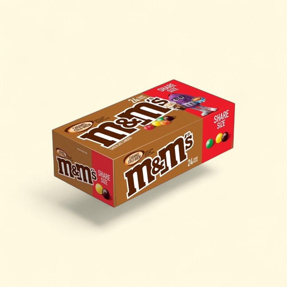 M&M's Caramel Cold Brew King Size Candies - 24 Count — authentic US product shipped worldwide by Treatspree