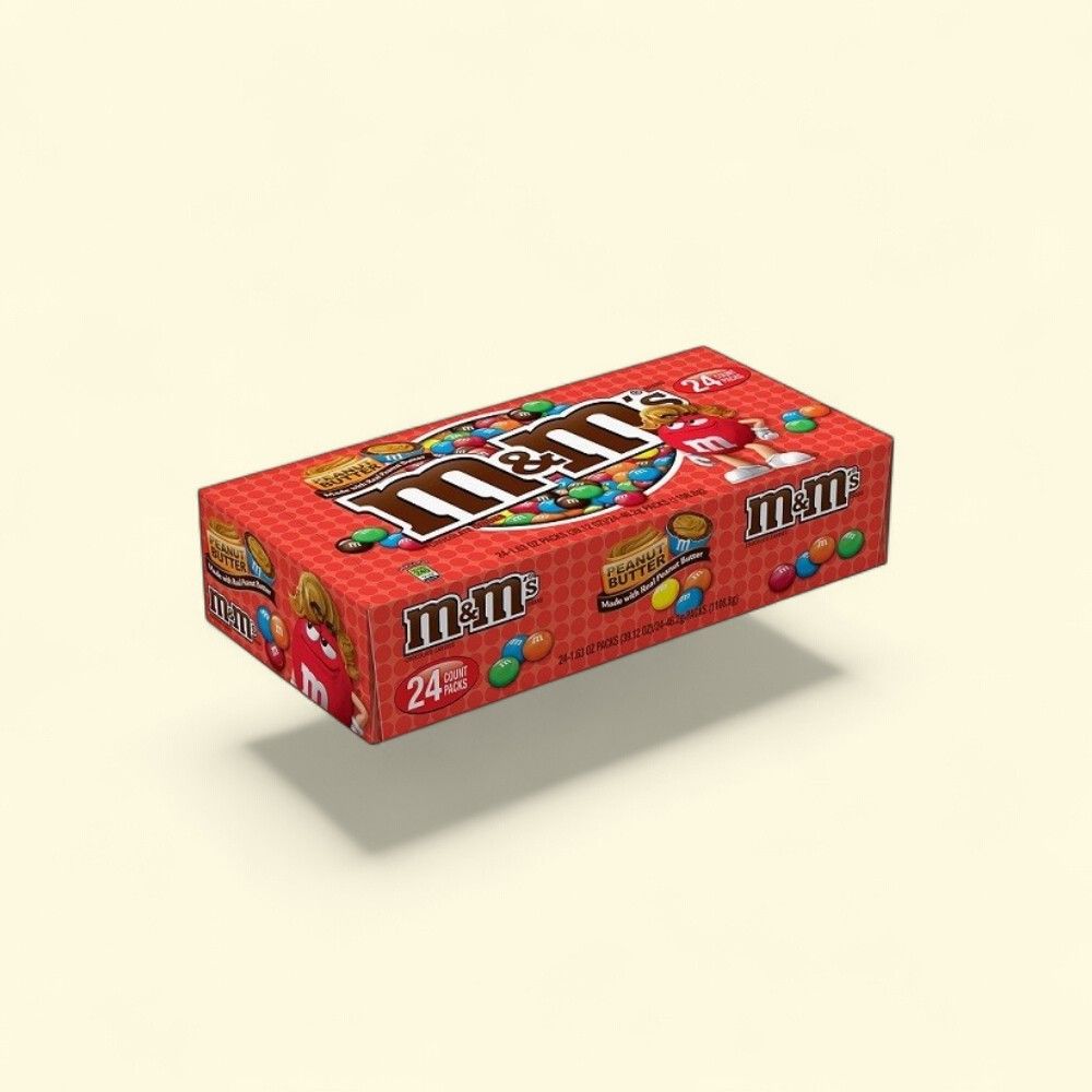 M&M's Peanut Butter Candies - 24 Count — authentic US product shipped worldwide by Treatspree