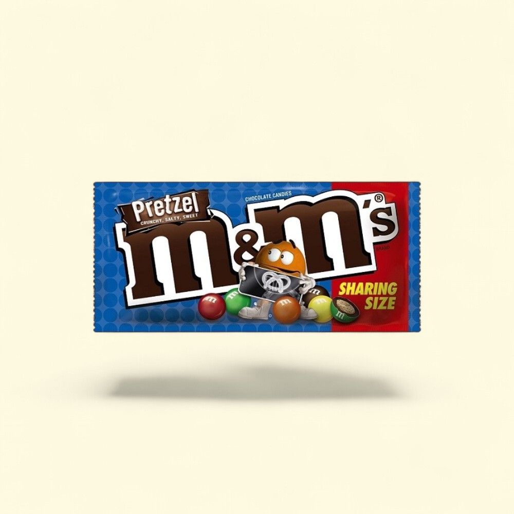 M&M'S Pretzel King Size Milk Chocolate Candies (24 Count) — authentic US product shipped worldwide by Treatspree