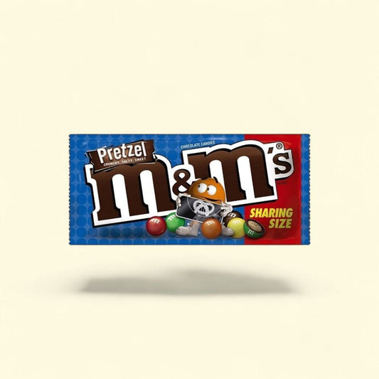 M&M'S Pretzel King Size Milk Chocolate Candies (24 Count) — authentic US product shipped worldwide by Treatspree