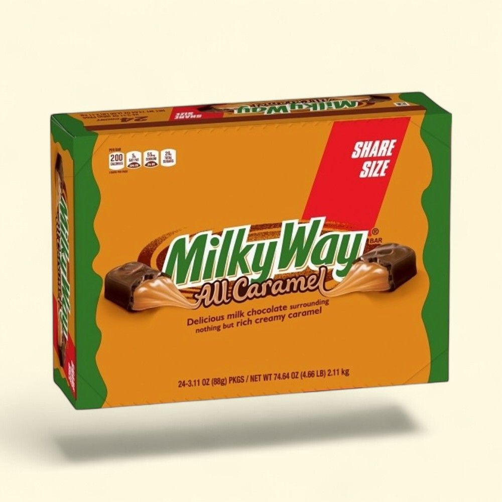 Milky Way All Caramel Share Size Chocolate Bars 24-Count — authentic US product shipped worldwide by Treatspree