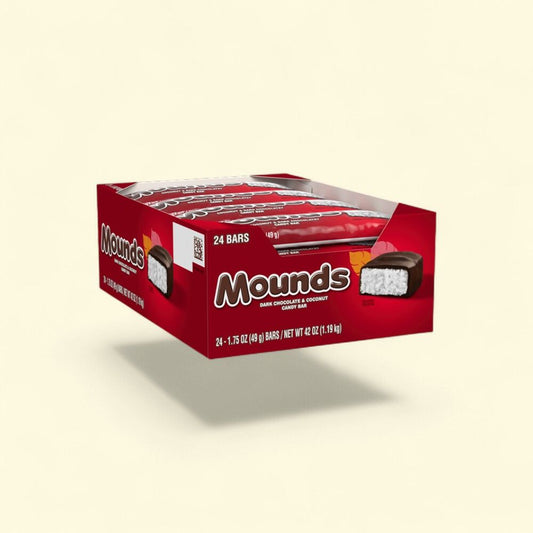 Mounds Dark Chocolate Coconut Candy Bar (24 Count) — authentic US product shipped worldwide by Treatspree
