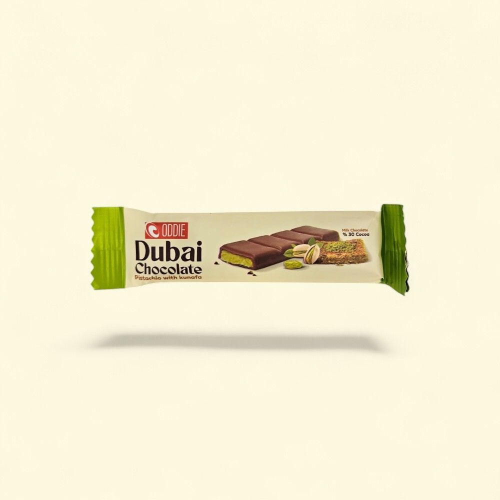 Oddie Pistachio Dubai Chocolate (24 x 27g) — authentic US product shipped worldwide by Treatspree