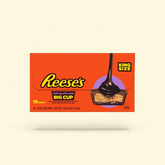 Reese's King Size Chocolate Lava Peanut Butter Cups - 16 Count — authentic US product shipped worldwide by Treatspree