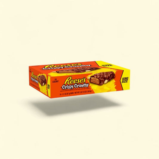 Reese's Crispy Crunchy King Size Bar 18-Count — authentic US product shipped worldwide by Treatspree
