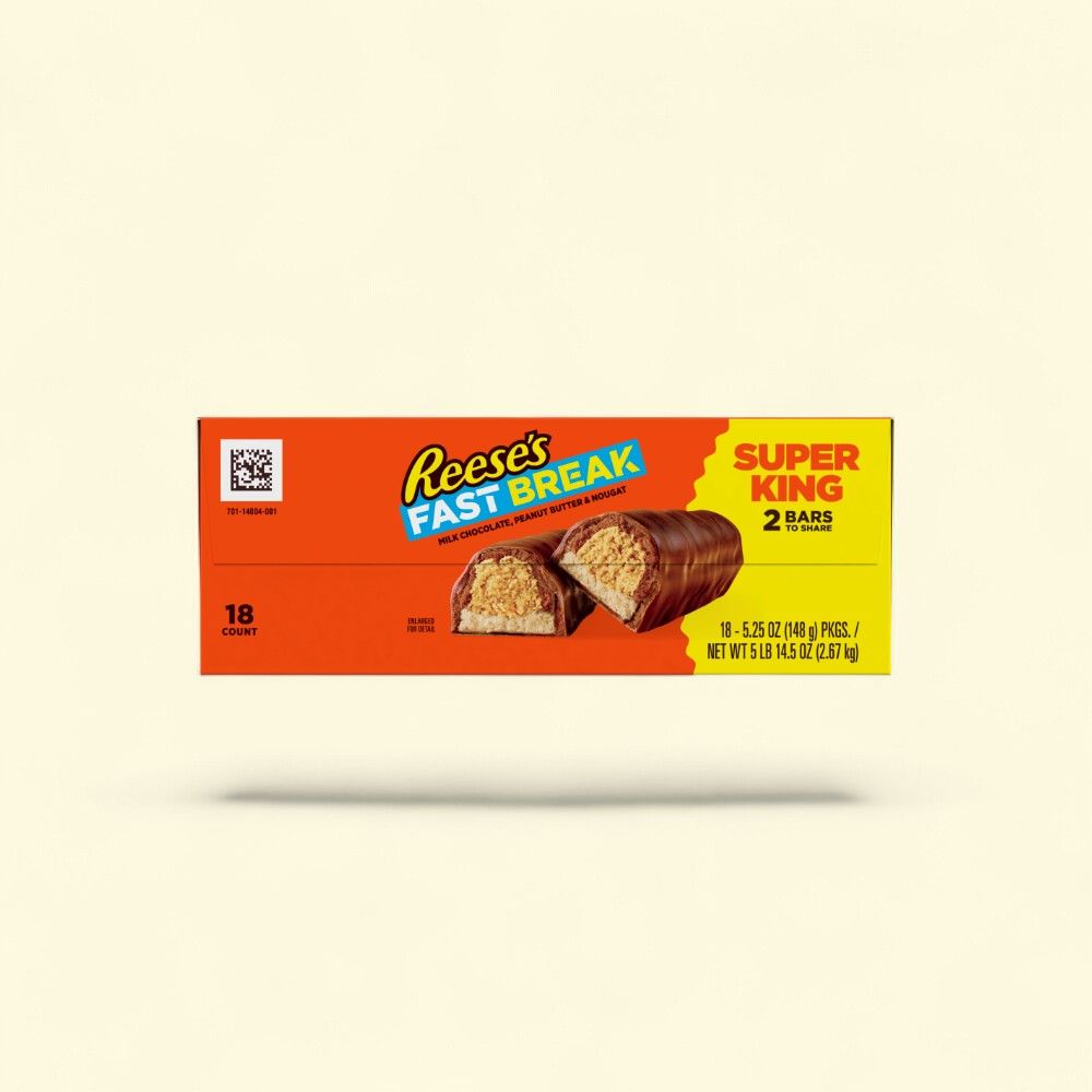 Reese's Fast Break Chocolate Peanut Butter Bars, 18-Pack — authentic US product shipped worldwide by Treatspree