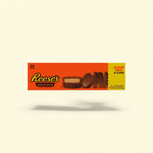 Reese's Milk Chocolate Peanut Butter Super King Size Cups, 24-Count — authentic US product shipped worldwide by Treatspree