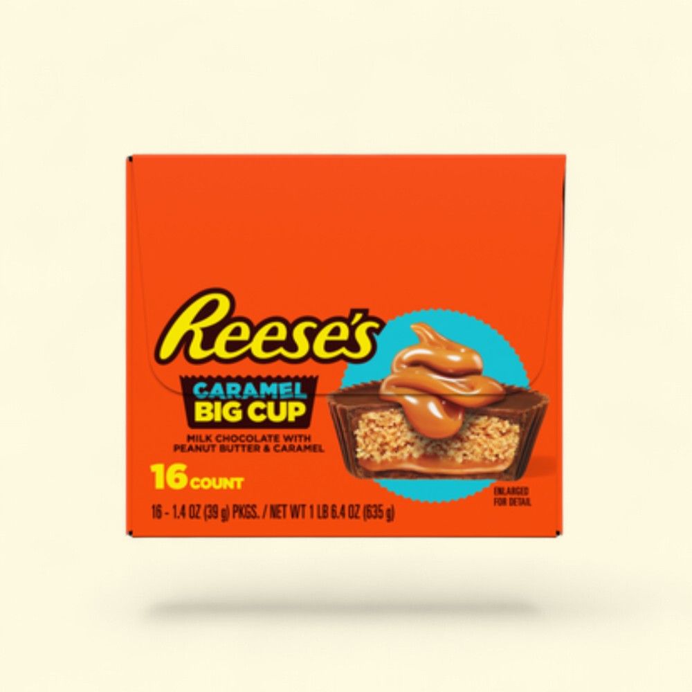 Reese's Peanut Butter Big Cup with Caramel - 16 Count — authentic US product shipped worldwide by Treatspree