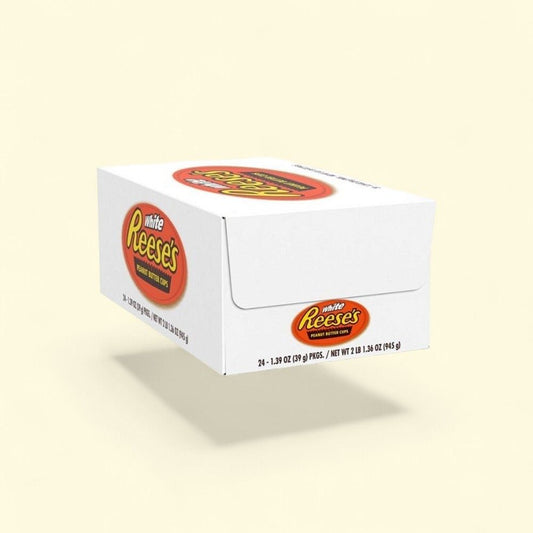 Reese's White Chocolate Peanut Butter Cups, 24-Count Box — authentic US product shipped worldwide by Treatspree