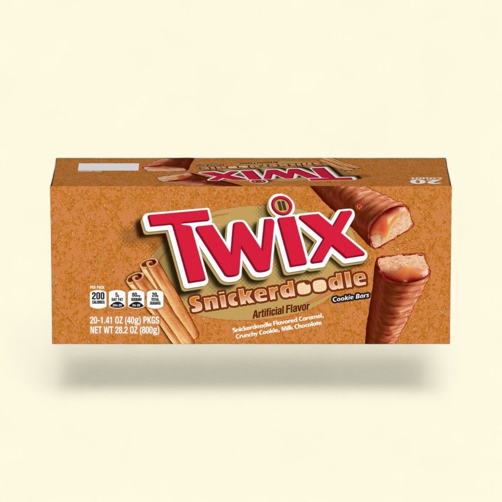 Twix Snickerdoodle Cookie Bar - Single Size (Pack of 20) — authentic US product shipped worldwide by Treatspree
