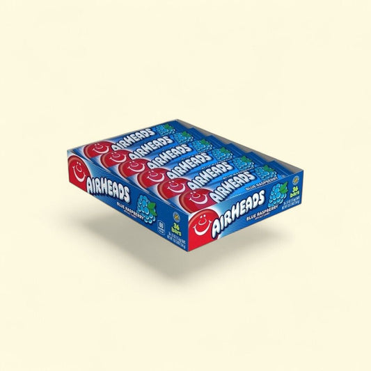 AirHeads Blue Raspberry Chewy Candy - 36 Count — authentic US product shipped worldwide by Treatspree