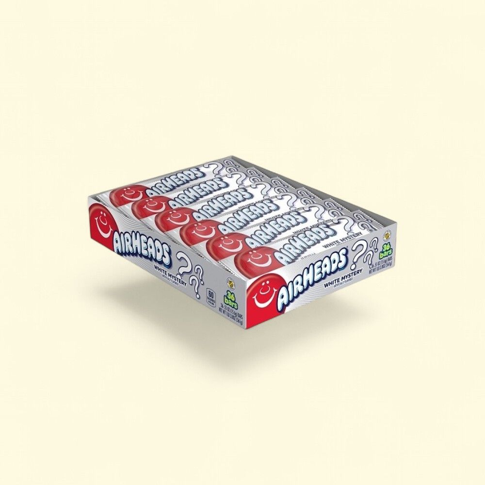 Air Heads White Mystery Candy Chews - 36 Count — authentic US product shipped worldwide by Treatspree