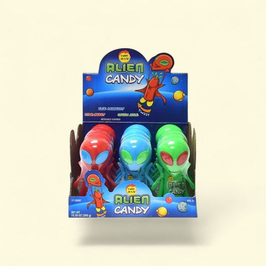 Alien Twist-N-Lik Candy Lollipops - authentic US product shipped worldwide by Treatspree