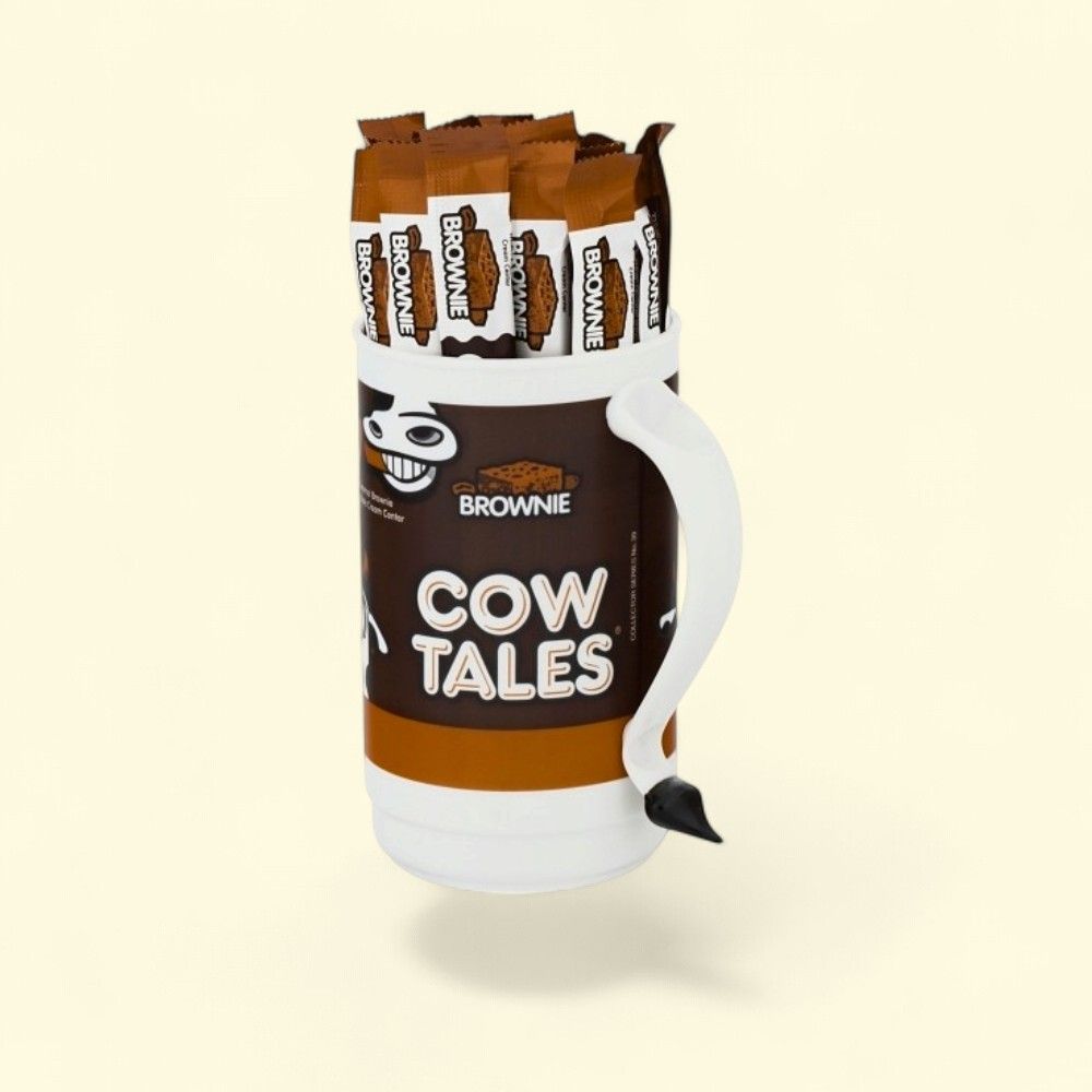 Cow Tales Brownie Candy Chewy Caramels Tumbler, 100 Count — authentic US product shipped worldwide by Treatspree
