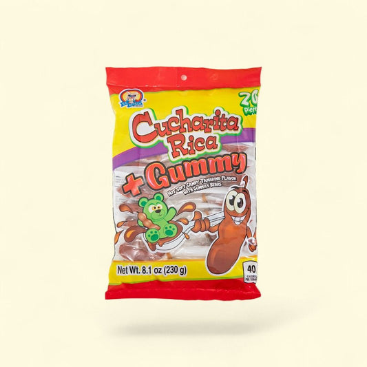 El Azteca Cucharita Rica + Gummy Hot Tamarind Candy (20-Count) — authentic US product shipped worldwide by Treatspree