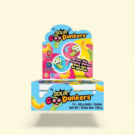 Sour Goodunkers Novelty Candy - 12 Count (2.1oz each) — authentic US product shipped worldwide by Treatspree