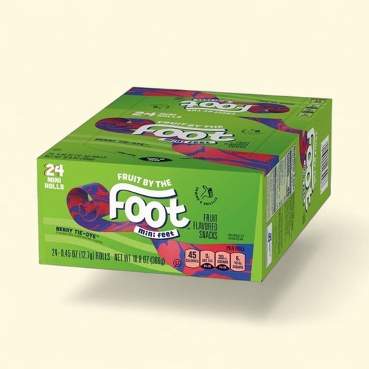 Fruit by the Foot Mini Feet Berry Tie-Dye Candy - 24 Count — authentic US product shipped worldwide by Treatspree