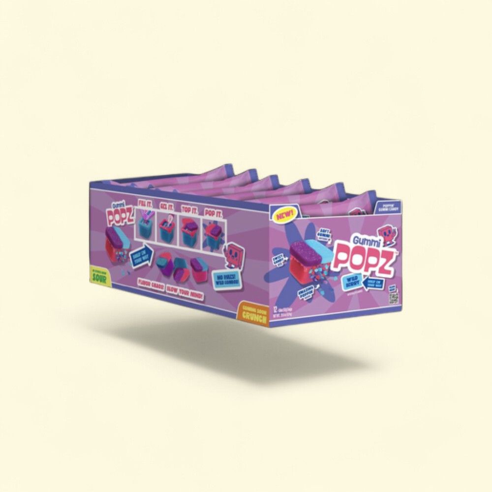 Gummi Popz Sweet Wild Berry Gummies 12-Count — authentic US product shipped worldwide by Treatspree