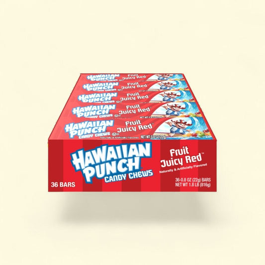 Hawaiian Punch Fruit Juicy Red Candy Chews - 36 Count — authentic US product shipped worldwide by Treatspree