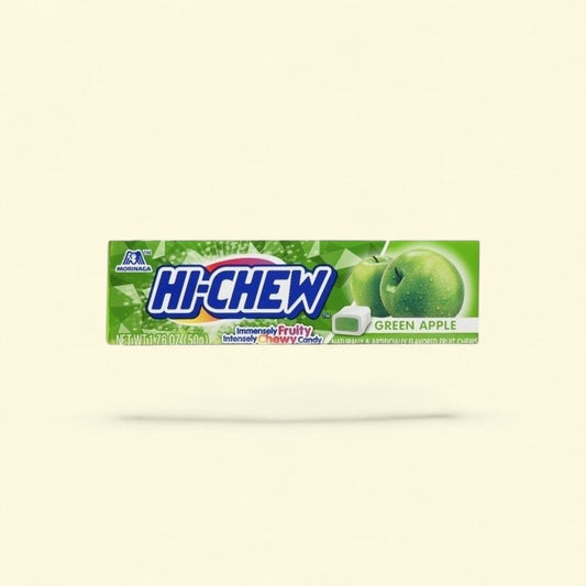 HI-CHEW Green Apple Fruit Chews Candy Stick 1.76oz (50g) — authentic US product shipped worldwide by Treatspree