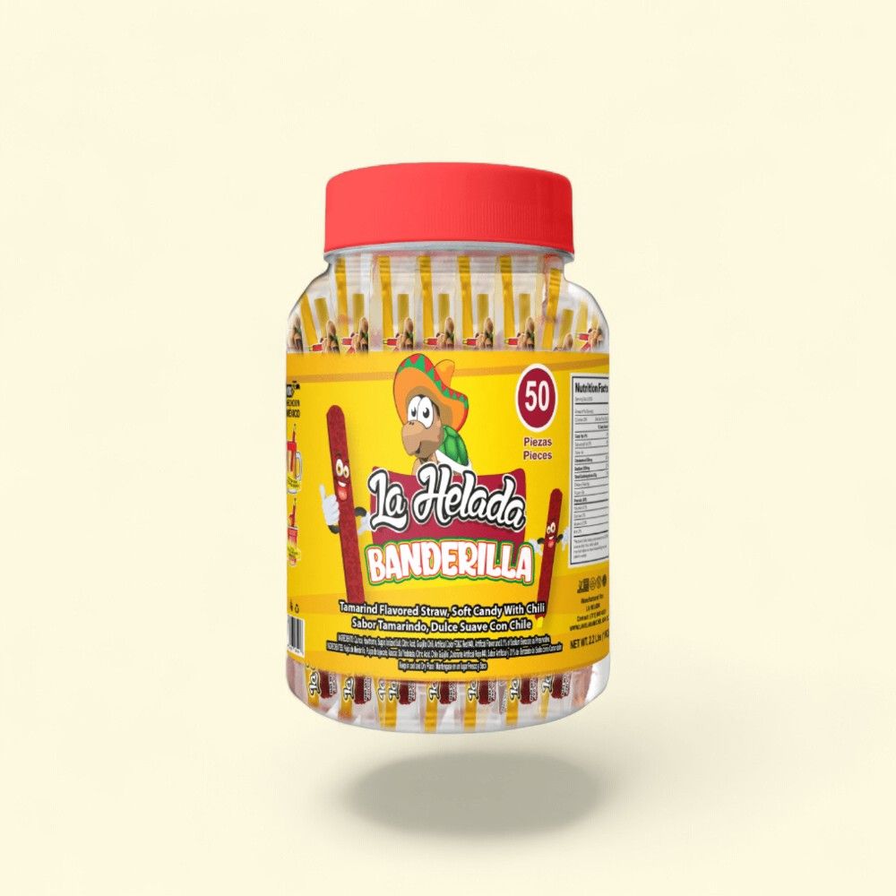 La Helada Tamarind Banderilla Candy Sticks 50 Count — authentic US product shipped worldwide by Treatspree