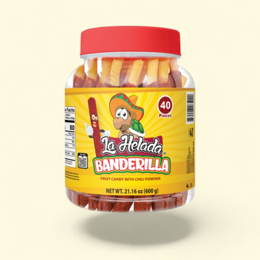 La Helada Tamarind Banderilla Candy - 40 Count Jar (21.16 oz) — authentic US product shipped worldwide by Treatspree