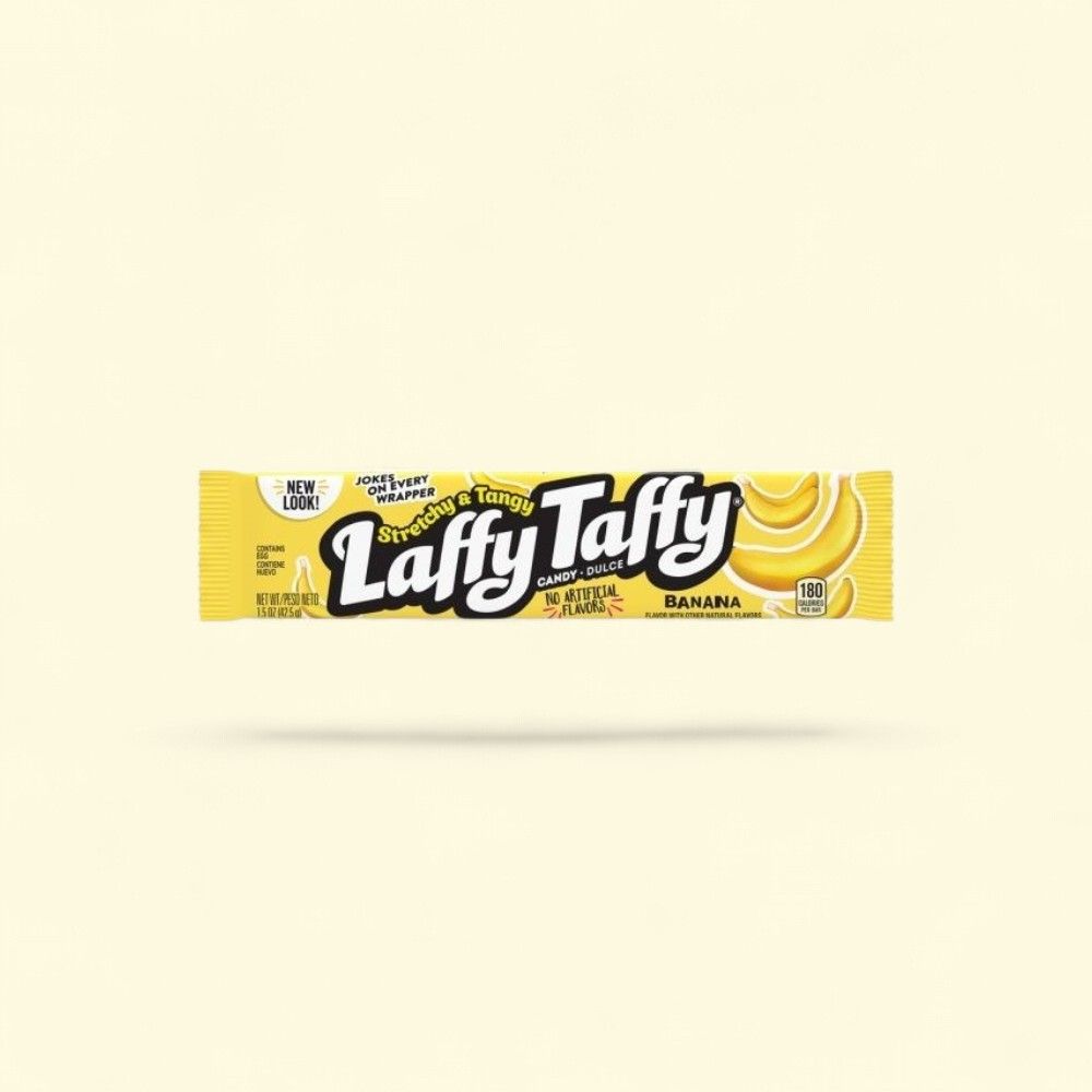 Laffy Taffy Banana Tangy Candy, 24 Count — authentic US product shipped worldwide by Treatspree