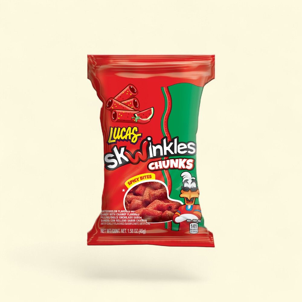 Lucas Skwinkles Watermelon Hot Candy with Chamoy - 6 Count — authentic US product shipped worldwide by Treatspree