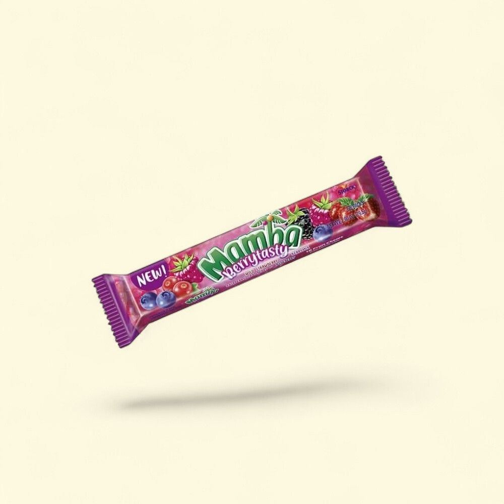Mamba Berry Tasty Fruit Chews 24 Count, 2.8oz — authentic US product shipped worldwide by Treatspree