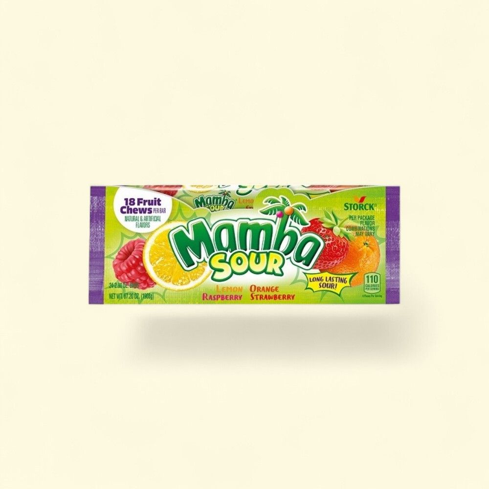 Mamba Sour Chewy Candy, 24 Count — authentic US product shipped worldwide by Treatspree