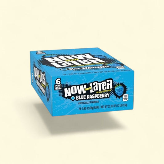NOW & LATER Blue Raspberry Chews, 24 Count — authentic US product shipped worldwide by Treatspree
