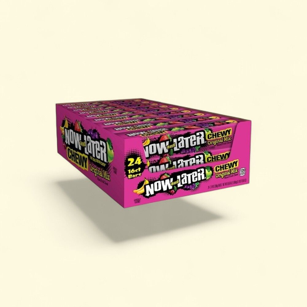 Now & Later Chewy Original Mix Candy - 24 Count — authentic US product shipped worldwide by Treatspree