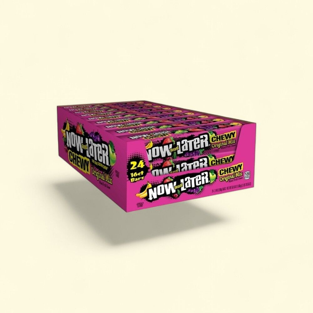 Now and Later Original Fruit Chews Mix 24-Count — authentic US product shipped worldwide by Treatspree